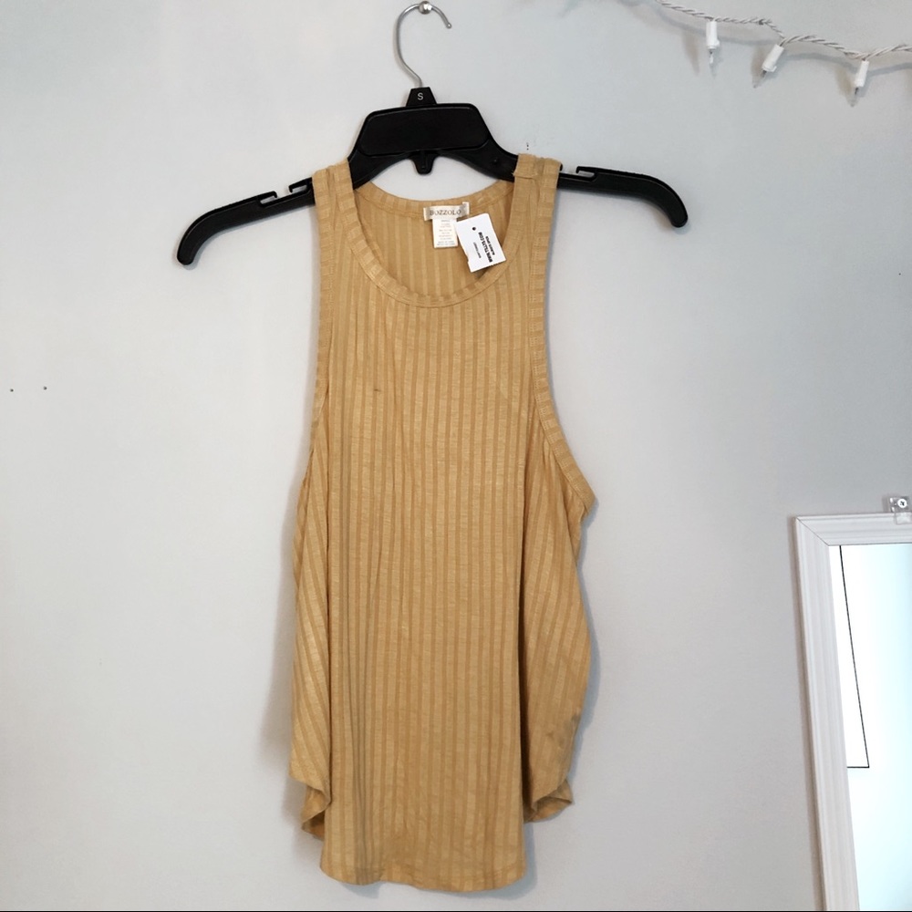Tilly’s Bozzolo yellow tank top NWT